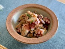 無添加の「タコとツナの焼肉のたれ和え」の減塩レシピ