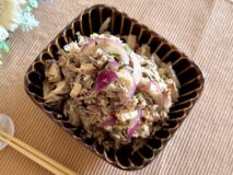 無添加の「 サバと赤玉ねぎの和風マリネ」の減塩レシピ